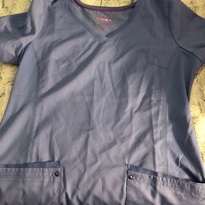 Top scrub ceil blue color